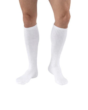BSN - BSN 6039632 - JOBST SensiFoot,Knee High Diabetic Stockings, Closed Toe,Medium,8-15 mmHg,White