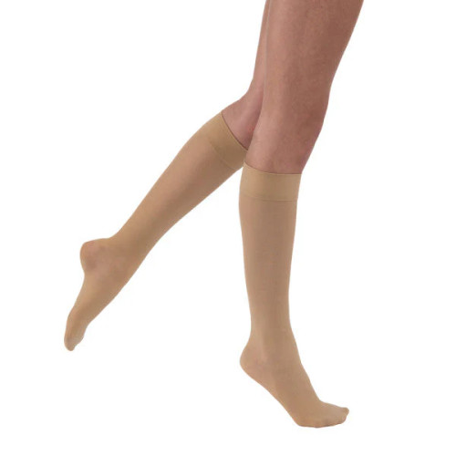 BSN - BSN 7768105 - PR/1 JOBST UltraSheer Knee High SoftFit Stockings, Closed Toe, X-Large Full Calf, Natural, 15-20 mmH