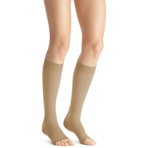 BSN - BSN 7769338 - PR/1 JOBST Opaque Knee High SoftFit Stockings, Open Toe, Large, Natural, 30-40 mmHg