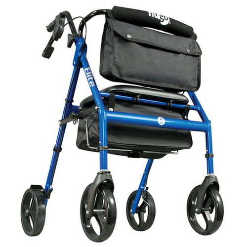 Drive Medical - DM 700-959 - EA/1 HUGO ELITE ROLLING WALKER WITH A SEAT, BASKET AND BACK REST, BLUE