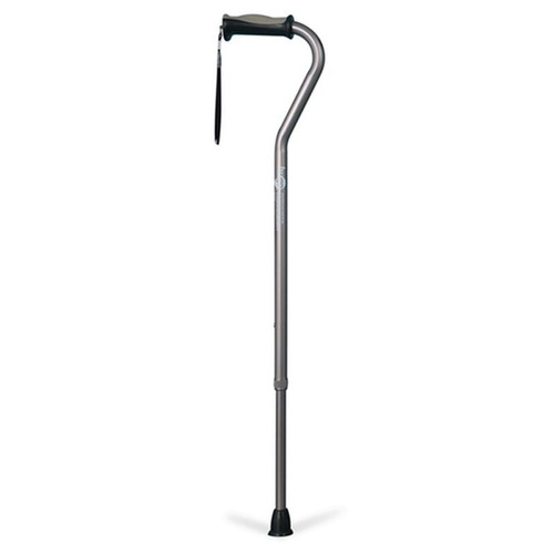 Drive Medical - DM 731-452 - EA/1 Adjustable Offset Handle Cane with Reflective Strap, Smoke