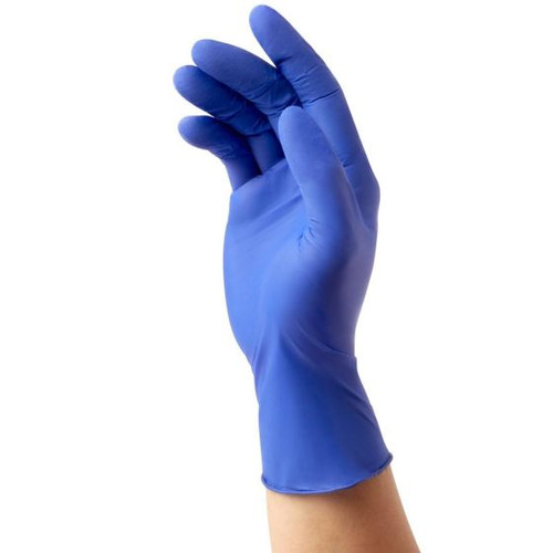 Medline - MDL FG3001 - BX/300 FITGUARD TOUCH NITRILE EXAM GLOVE SMALL 9 1/2"L BEADED-CUFF TEXTURED TIPS 3.1mil THICK BLUE