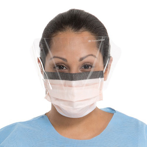 O&M Halyard Canada ULC - KC 62114MB - CS/100 Fluidshield Mask Surgical, Fog Free, Leve 2, Moderate Protection