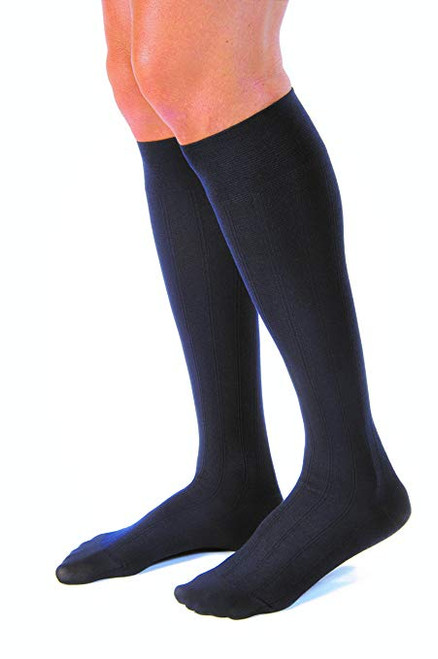 BSN-7884406 PR/1 JOBST TRAVEL SOCKS UNISEX, KNEE HIGH, 15-20MMHG, SIZE 1, NAVY, CLOSED TOE