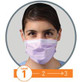 Halyard Health - KC 25868 - BX/50 KIMBERLY CLARK EYELOOP MASKS, LAVENDER, ASTM F2100-11 STANDARD - (NON-RETURNABLE)