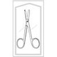 Med RX - MEDRX 85-4201 - CS/50 LITTAUER STITCH SCISSORS STERILE DISPOSABLE