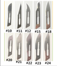 Almedic - ALM A6-120 - BX/100 STERILE STAINLESS STEEL SCALPEL BLADE, SIZE 10.