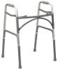 Drive Medical - DM 10220-1 - EA BARIATRIC WALKER TWO-BUTTON FOLD ALUMINUM W/ STEEL LEGS & SIDE BRACES (600LBS) 32-39"H 20.5-23"W