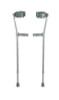 Drive Medical - DM 10403HD - PR/1 STEEL FOREARM CRUTCHES (5-6'2") HANDLE (28-37") ADJUSTABLE LEG/FOREARM XL TIPS (500lbs)