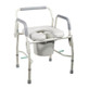 Drive Medical - DM 11125PSKD-1 - EA/1 Steel Drop Arm Bedside Commode with Padded Seat and Arms