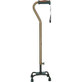Drive Medical - DM 731-852 - EA/1 Adjustable Quad Cane for Right or Left Hand Use, Small Base, Cocoa