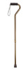 Drive Medical - DM RTL10307 - EA/1 Foam Grip Offset Handle Walking Cane, Bronze