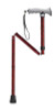 Drive Medical - DM RTL10370RC - EA/1 Adjustable Lightweight Folding Cane with Gel Hand Grip, Red Crackle