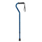 Drive Medical - DM RTL10372BC - EA/1 GEL GRIP, ALUMINUM OFFSET CANE, HEIGHT ADJUSTABLE 30-39", BLUE CRACKLE