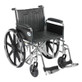 Drive Medical - DM STD20ECDFSF - EA/1 Sentra EC Heavy Duty Wheelchair, Detachable Full Arms, Swing away Footrests, 20" Seat