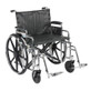 Drive Medical - DM STD24DDA-SF - EA/1 Sentra Extra Heavy Duty Wheelchair, Detachable Desk Arms, Swing away Footrests, 24" Seat