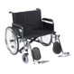 Drive Medical - DMSTD28ECDFAELR - EA/1 Sentra EC Heavy Duty Extra Wide Wheelchair, Detachable Full Arms, Elevating Leg Rests, 28" Seat