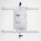 Medline DYND12584 Leg Bag with Comfort Straps, Medium (19–20 oz), Sterile — Each — Flat-lay overhead — straps and attachment detail