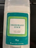 E.I. Johnson Manufacturing Inc - KF 3670 - EA/1 UNSCENTED DEODORANT STICK, UNISEX.