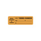 United AD Label - UAL ULIV-407 - RL/1 I.V. TUBING CHANGE LABEL 3" x 1" PERMANENT FLUORESCENT ORANGE (889/RL)