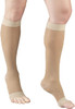Airway - AIR 1772BG-2L - PR/1 Truform Ladies Sheer Lites Stocking 15-20mmHg Knee-High Open-Toe 2XLarge (13+) Beige Latex Free
