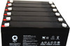 12V 2.3 Ah Replacement Battery for Nihon Kohden 5101 CARDIOFAX ECG (6 Pack)