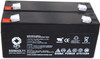 6 V 3.2 Ah. Terminal T1 Replacement Battery for MLA128080 (2 PACK)