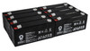 6 V 3.2 Ah. Terminal T1 Replacement Battery for Yuasa NP36 (8 PACK)