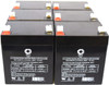 12V 5 Ah Replacement Battery (SG1250T2) for APC RBC30 UPS (6 PACK)