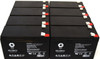 12V 8 Ah Replacement Battery for APC SURTA48RMXLBP2U UPS (8 PACK)