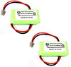 2.4V 500 mAh Replacement Battery for Radio Shack/Tandy 43-3533 Cordless Phone Battery (2 PACK)