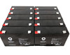 6V 12 Ah Replacement Battery for APC RBC52 (10 Pack)