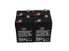 6V 4.5 Ah Emergency Lights Replacement Battery for Emergi-Lite SMX (4 Pack)