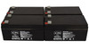12V 3.4 Ah Replacement Battery for RBC35 APC UPS the BE350U SLA (4 Pack)