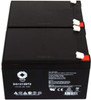 12V 12 Ah Replacement Battery for APC Smart-UPS 1000 Terminal T2 (2 Pack)