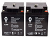 12V 40Ah Replacement Battery for Merits Health S132 (Terminal RT) (2 Pack)