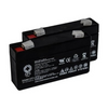 Replacement Battery for Rostec RC6-1.3  - 2 PACK