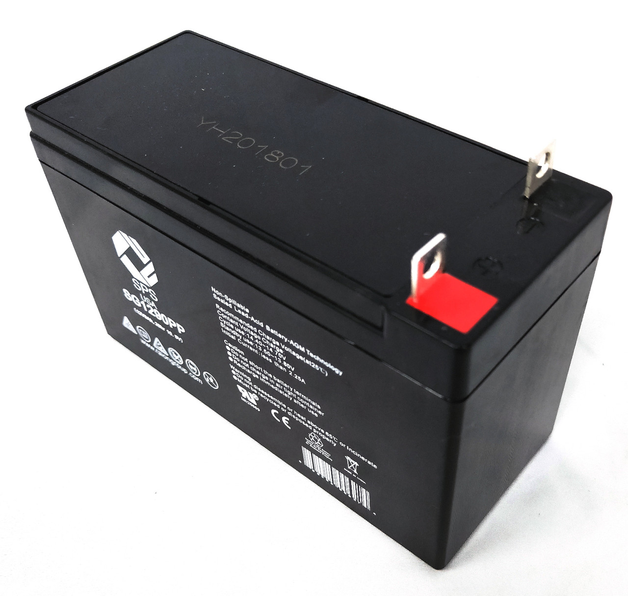 SPS Brand 12V 9 Ah Replacement Battery (SG1290PP) for Schumacher DSR