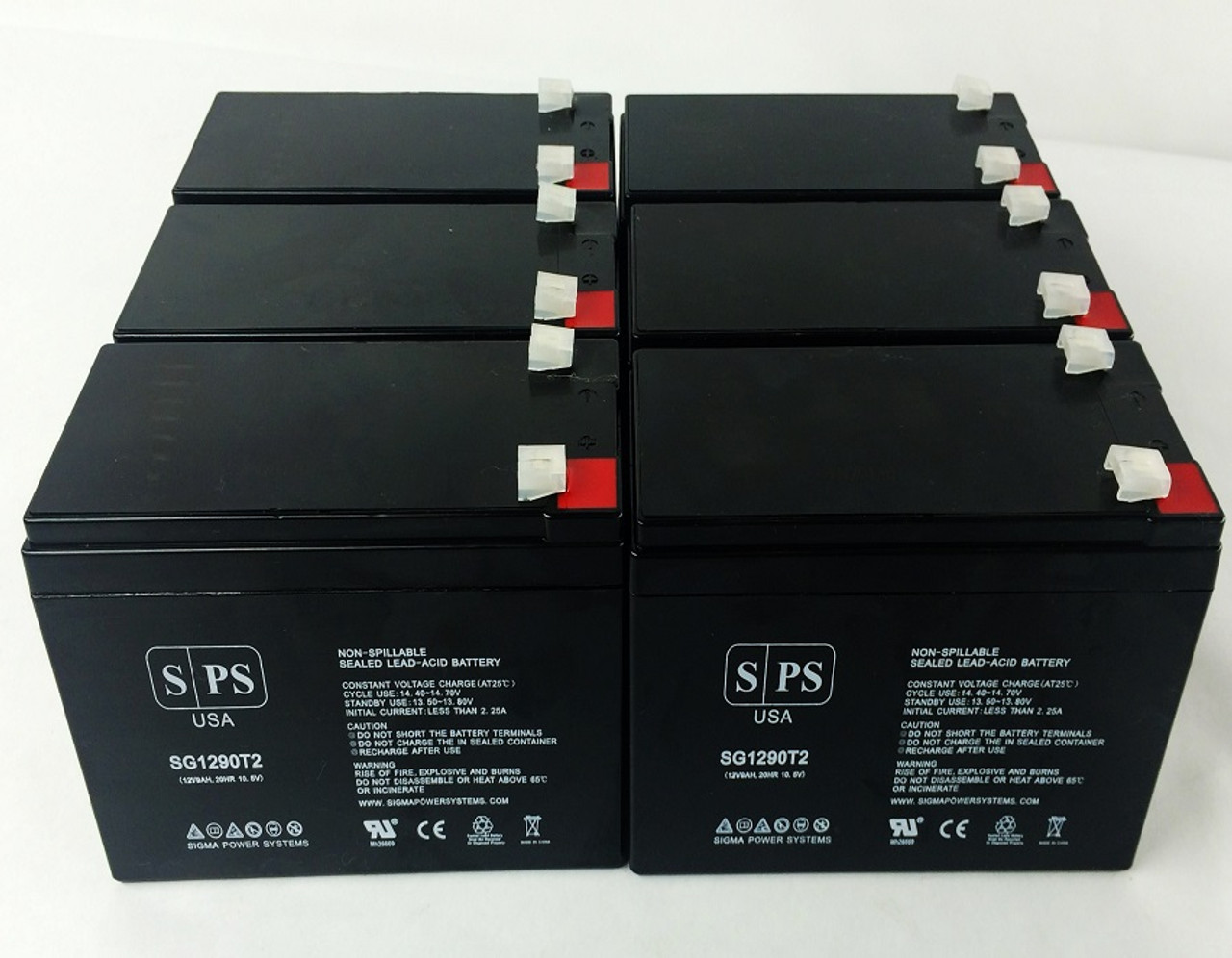 Leoch DJW12-9 12V 9Ah Replacement Battery (4 Pack)