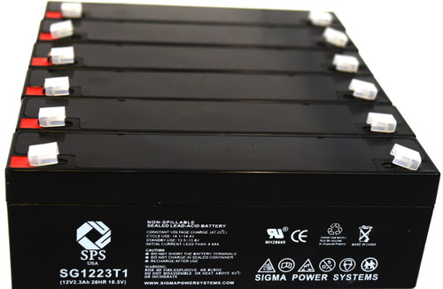 12V 2.3 Ah Replacement Battery for Abbott Laboratories DH2 DEFIBRILLATOR (6 Pack)
