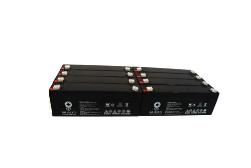 12V 2.3 Ah Replacement Battery for Spacelabs Medical PC DISPLAY 1 (8 Pack)