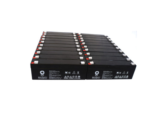 12V 2.3 Ah Replacement Battery for Invivo Research Inc. 4500 PLUS MRI (24 Pack)