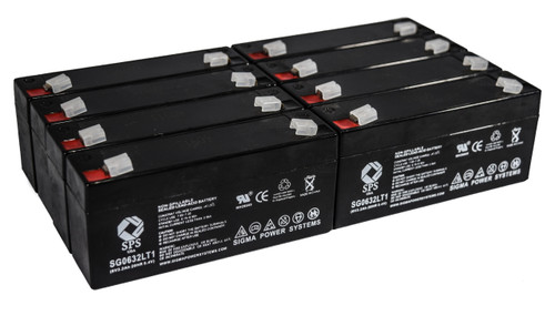 6 V 3.2 Ah. Terminal T1 Replacement Battery for Yuasa NP36 (8 PACK)