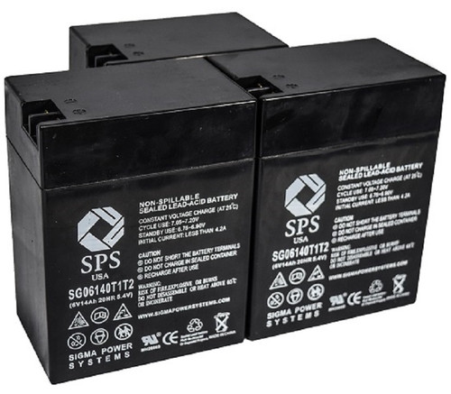6 V 14 Ah Replacement Battery for ELS EDS1295E (3 PACK)