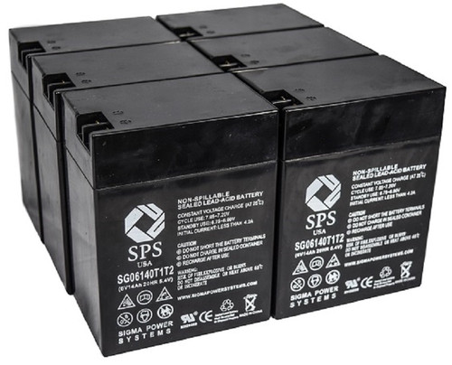 6 V 14 Ah Replacement Battery for B & B Battery BP13-6S (6 PACK)