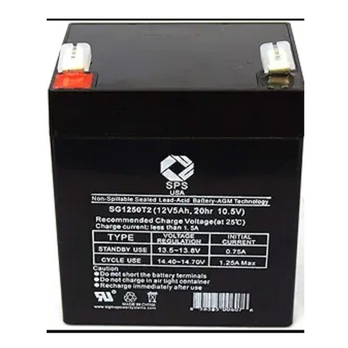 12V 5 Ah Replacement Battery (SG1250T2) for APC SMART-UPS RM SUA3000RMT2U UPS (1 Pack)