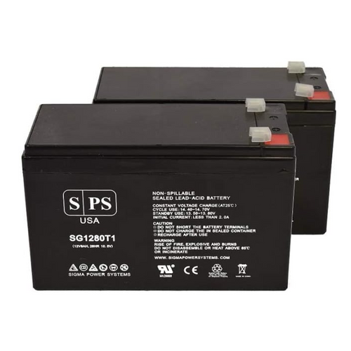 12V 8 Ah Replacement Battery (SG1280T2) for APC CURK12 UPS (2 PACK)