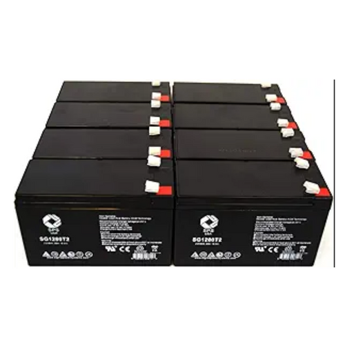 12V 8 Ah Replacement Battery (SG1280T2) for Alpha Technologies ALIBP 1500RM UPS (8 PACK)