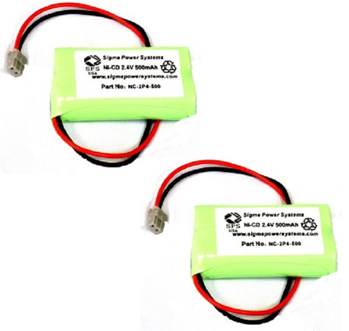 2.4V 500 mAh Replacement Battery for Uniden DECT 1580-2 Cordless Phone Battery (2 PACK)