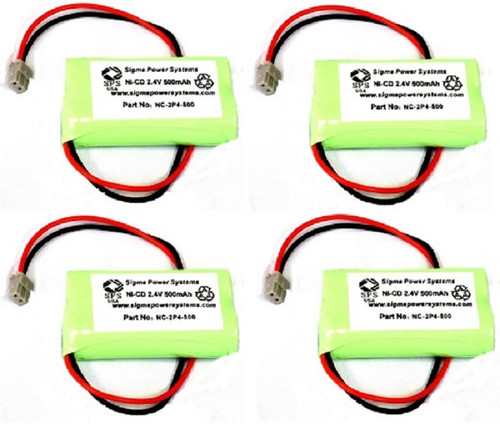 2.4V 500 mAh Replacement Battery for Panasonic KX-TGA200 Cordless Phone Battery (4 PACK)